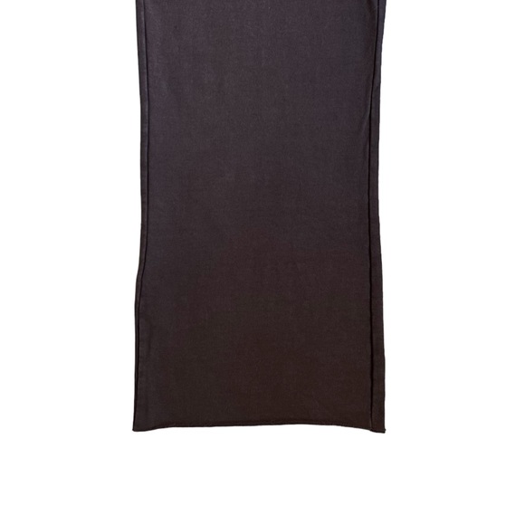 American Buddha Dark Brown Half Sleeve Zip Hoodie and Wide Leg Crop Yoga Pants - Picture 8 of 9